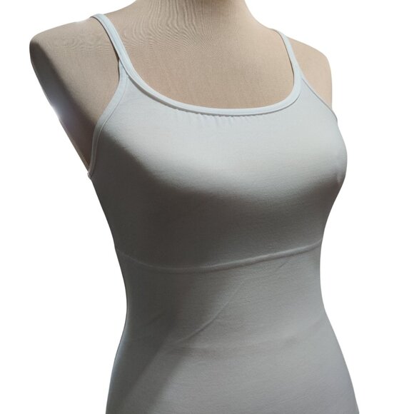 Maidenform M White Shaping Cami W83266 Firm Tummy Control Adjustable Smooth Tank - Picture 2 of 7